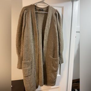 Express cardigan w/ puffy shoulders